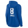 Daniel Jones New York Giants Damen-Pullover-Kapuzenpullover mit Wordmark-Spielername und -nummer für das Damenteam – Royalblau