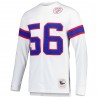 Lawrence Taylor New York Giants Mitchell & Ness Langarmshirt mit Name und Nummer eines pensionierten Spielers – Weiß