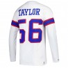 Lawrence Taylor New York Giants Mitchell & Ness Langarmshirt mit Name und Nummer eines pensionierten Spielers – Weiß