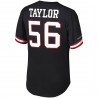 Lawrence Taylor New York Giants Mitchell & Ness Netzoberteil mit Name und Nummer des pensionierten Spielers – Schwarz