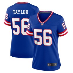 Lawrence Taylor New York Giants Nike Damen-Spieltrikot für klassische Spieler im Ruhestand – Royalblau