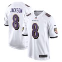 Lamar Jackson Baltimore Ravens Nike Spieltrikot – Weiß