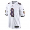 Lamar Jackson Baltimore Ravens Nike Spieltrikot – Weiß