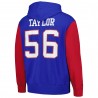 Lawrence Taylor New York Giants Mitchell & Ness Pullover-Hoodie mit Name und Nummer des pensionierten Spielers – Royalblau