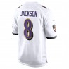 Lamar Jackson Baltimore Ravens Nike Spieltrikot – Weiß