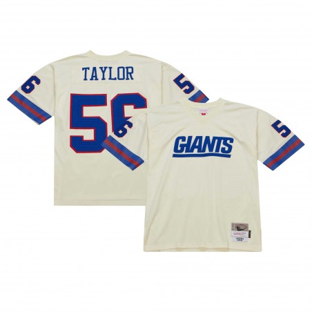 Lawrence Taylor New York Giants Mitchell & Ness Chainstitch Legacy Trikot – Creme