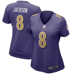 Lamar Jackson Baltimore Ravens Nike Damen-Ausweichspieler-Trikot – Lila