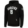 Aaron Rodgers New York Jets Pro Standard-Spielername und -Nummer Pullover-Hoodie – Schwarz