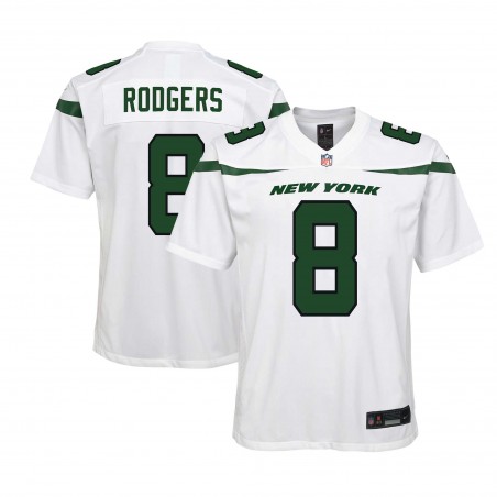 Aaron Rodgers New York Jets Nike Jugend-Spieltrikot – Weiß