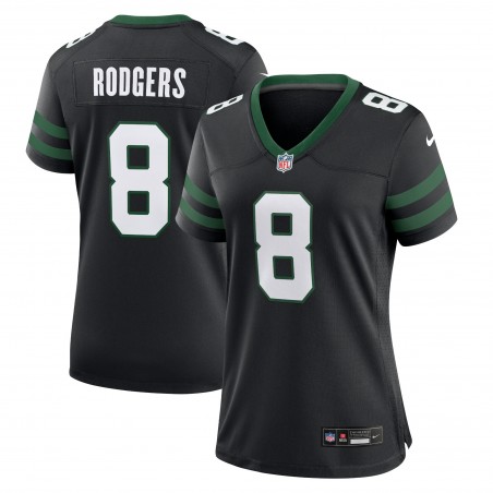 Aaron Rodgers New York Jets Nike Damen-Ausweichtrikot – Legacy Black