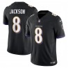 Lamar Jackson Baltimore Ravens Nike Vapor F.U.S.E. Limitiertes Trikot – Schwarz