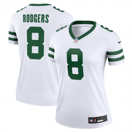 Aaron Rodgers New York Jets Nike Legend Player Performance-Oberteil für Damen – Legacy White