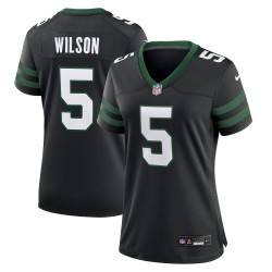 Garrett Wilson New York Jets Nike Damen-Ausweichtrikot – Legacy Black