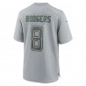 Aaron Rodgers New York Jets Nike Atmosphere Fashion Game-Trikot – Heather Grey