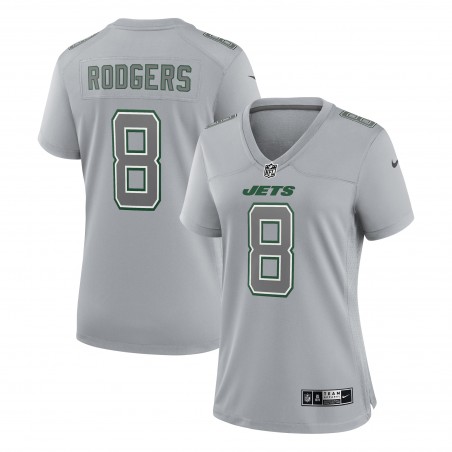 Aaron Rodgers New York Jets Nike Atmosphere Fashion Game-Trikot für Damen – Heather Grey