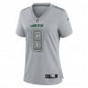 Aaron Rodgers New York Jets Nike Atmosphere Fashion Game-Trikot für Damen – Heather Grey