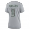 Aaron Rodgers New York Jets Nike Atmosphere Fashion Game-Trikot für Damen – Heather Grey