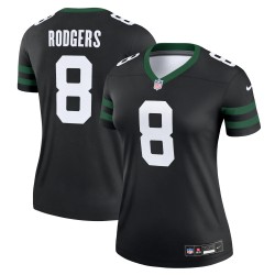 Aaron Rodgers New York Jets Nike Alternate Legend Player Performance-Oberteil für Damen – Legacy Black