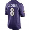 Lamar Jackson Baltimore Ravens Nike Spieltrikot – Lila