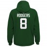 Aaron Rodgers New York Jets Youth Mainliner Spielername und Nummer Pullover Hoodie – Grün