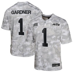 Soße Gardner New York Jets Nike Youth 2024 Salute to Service Game Jersey - Arctic Camo