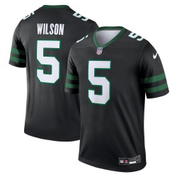 Garrett Wilson New York Jets Nike Alternate Legend Player Performance Top – Schwarz