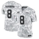 Aaron Rodgers New York Jets Nike 2024 Salute to Service Limited Trikot – Arctic Camo