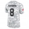 Aaron Rodgers New York Jets Nike 2024 Salute to Service Limited Trikot – Arctic Camo