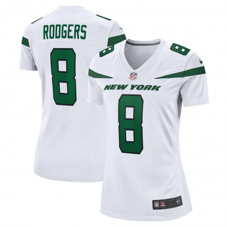 Aaron Rodgers New York Jets Nike Damen-Spielertrikot – Weiß