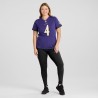 Zay Flowers Baltimore Ravens Nike Damen-Team-Spieltrikot – Lila