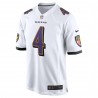 Zay Flowers Baltimore Ravens Nike Spieltrikot – Weiß