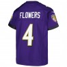 Zay Flowers Baltimore Ravens Nike Jugend-Spieltrikot – Lila