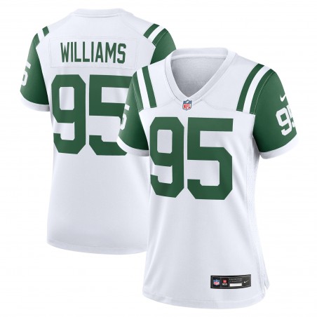 Quinnen Williams New York Jets Nike Classic Alternate Game-Trikot für Damen – Weiß