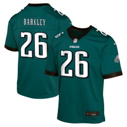 Saquon Barkley Philadelphia Eagles Nike Jugend-Teamspieler-Spieltrikot – Mitternachtsgrün