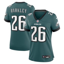 Saquon Barkley Philadelphia Eagles Nike Game Player-Trikot für Damen – Mitternachtsgrün