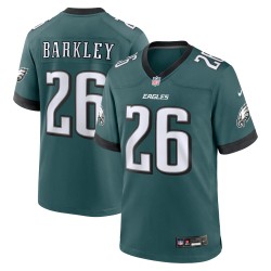 Saquon Barkley Philadelphia Eagles Nike Game Player-Trikot – Mitternachtsgrün