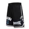 A.J. Braune Philadelphia Eagles Pro Standard-Shorts mit Spielernamen und Nummer – Schwarz