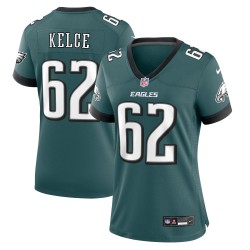 Jason Kelce Philadelphia Eagles Nike Damen-Team-Spieltrikot – Mitternachtsgrün