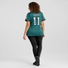 A.J. Braunes Nike Damen-Team-Spieltrikot der Philadelphia Eagles – Mitternachtsgrün