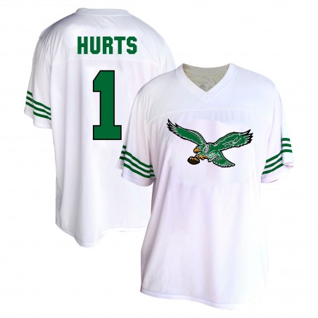 Jalen Hurts Philadelphia Eagles Fanatics Damenmode-Trikot in Übergröße – Weiß