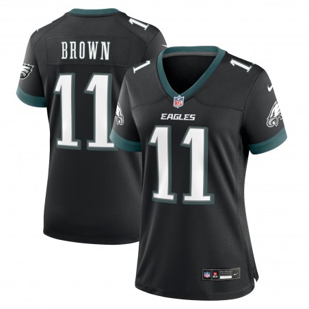 A.J. Braunes Philadelphia Eagles Nike Damen-Ausweichtrikot – Schwarz