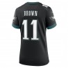 A.J. Braunes Philadelphia Eagles Nike Damen-Ausweichtrikot – Schwarz