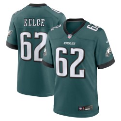 Jason Kelce Philadelphia Eagles Nike Team Game-Trikot – Mitternachtsgrün