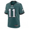 A.J. Braunes Philadelphia Eagles Nike Team Game-Trikot – Mitternachtsgrün