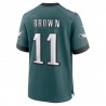 A.J. Braunes Philadelphia Eagles Nike Team Game-Trikot – Mitternachtsgrün