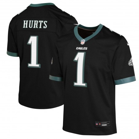 Jalen verletzt Philadelphia Eagles Nike Jugend-Spieltrikot – Schwarz