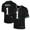 Jalen verletzt Philadelphia Eagles Nike Jugend-Spieltrikot – Schwarz