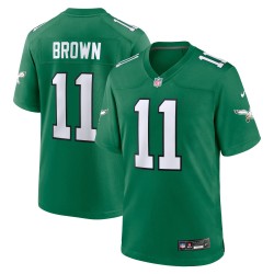 A.J. Braunes Nike-Jugend-Spieltrikot der Philadelphia Eagles – Kelly Green