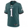 Jalen verletzt Philadelphia Eagles Nike Team Game Jersey – Mitternachtsgrün