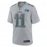 A.J. Braunes Philadelphia Eagles Nike Super Bowl LVII Patch Atmosphere Fashion Game-Trikot – Grau